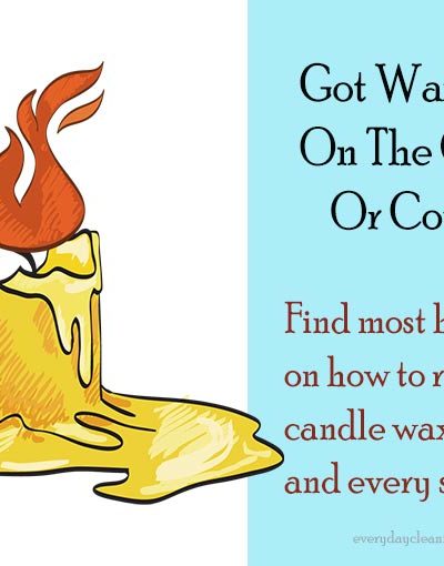 How To Get Candle Wax Out Of Carpet, Walls, And Clothes